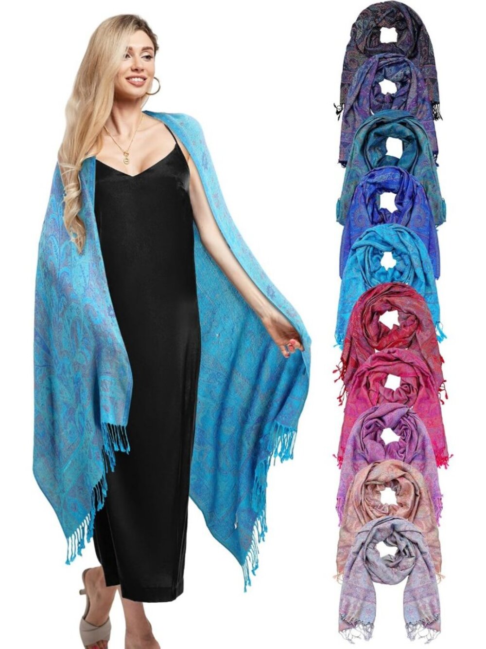 Stylish Women's Shawls - Bulk Wraps for Versatile Layering & Fashionable Looks